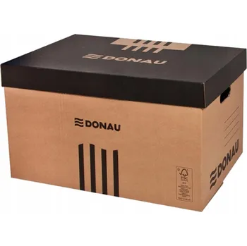 Archivační box Archivační krabice Donau s víkem, černá