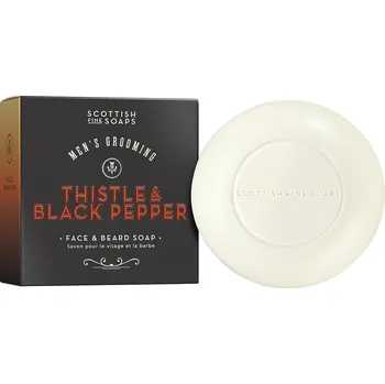 SCOTTISH FINE SOAPS Ostropestřec & Černý pepř Tuhé mýdlo na pleť a vousy, 100 g