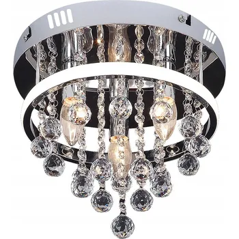 Kulatý Stropní Svítidlo Rabalux 30 x 30 cm stříbrná