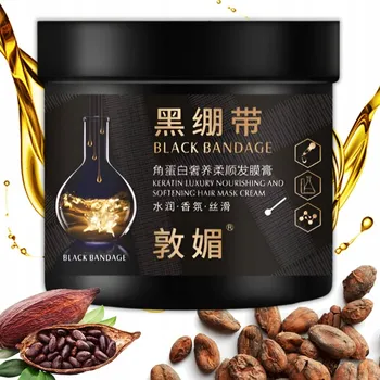 Vlasová regenerace Keratinová maska na vlasy hydratační vyživující černá bandáž 500 g