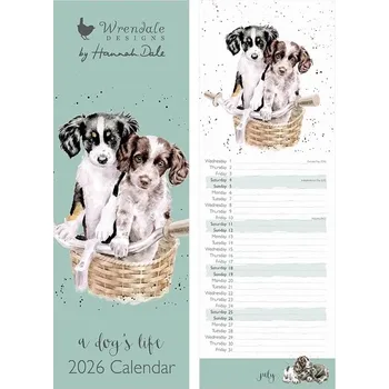 Kalendář Kuchyňský kalendář 2026 "A Dog's Life" - Pejsci
