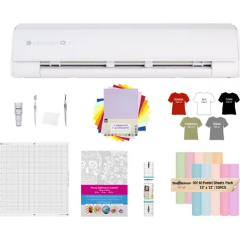 kreativní sada Bílý řezací plotr Silhouette CAMEO5 Alpha s kreativní sadou materiálů