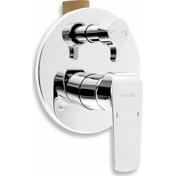 Vodovodní baterie Nástěnná vanová baterie NOVASERVIS stříbrná