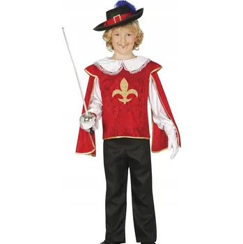 Karnevalový kostým KOSTÝM ČERVENÝ MUŠKETÝR 116