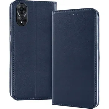 Pouzdro na mobilní telefon Flipové pouzdro gsmStyle pro OPPO A78 5G / A58 5G s kapsou a stojánkem, tmavě modré