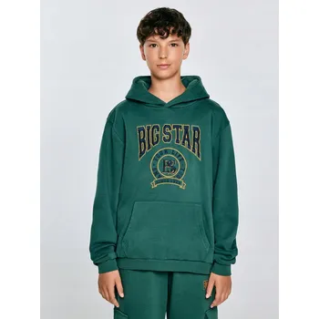 Dětská móda BIG STAR MIKINA CHLAPECKÁ S KAPUCÍ ZELENÁ LIRON 304 146