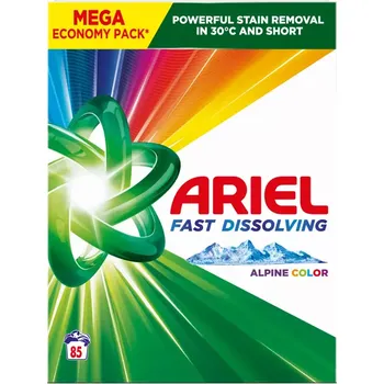 Prací prášek Ariel Prací prášek Alpine Color Fast Dissolving 85 pd