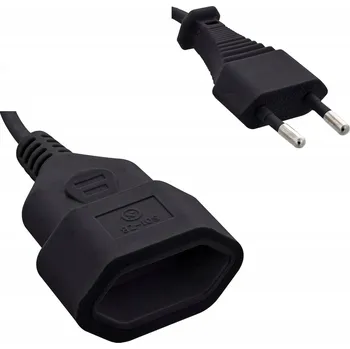 Napájecí kabel Prodlužovací kabel napájecí LogiLink CP123 Euro CEE 7/16 černý 2m