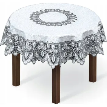 ubrus Kulatý ubrus vzor 24999, průměr 160 cm, bílo-šedý, výrobce: HAFT S.A.