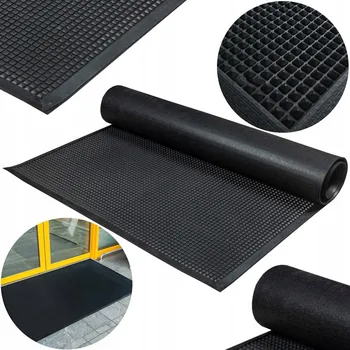 Rohožka GUMOVÁ ROHOŽKA PŘED DVEŘE PROTIUKLUZOVÁ 90X150 CM