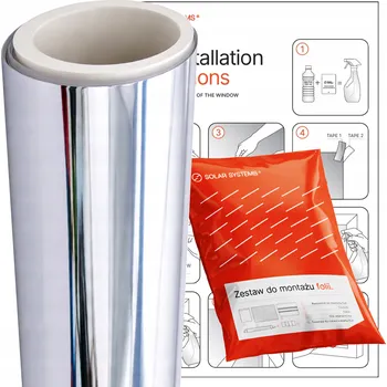 Zrcadlo Fólie Zrcadlo Benátské 50x200 cm Okenní zrcadlová Samolepicí Soukromí