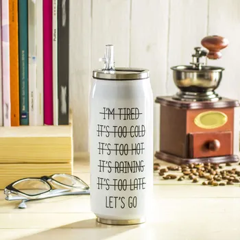 Termohrnek ODELO I''M TIRED WHITE 500 ml termohrnek z oceli