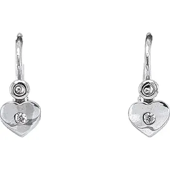 Náušnice Dětské Náušnice Srdíčka se Zirkony 7121100