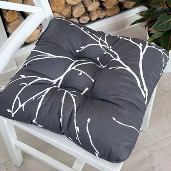 Podsedák Sedák na židli Větvičky šedé Rozměr: 40x40