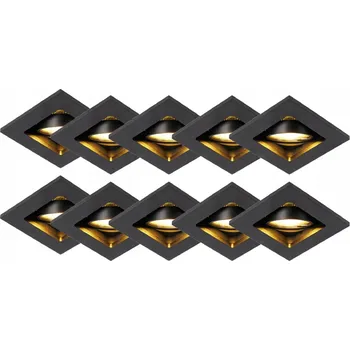 IP kamera Čtvercový stropní reflektor QAZQA černý