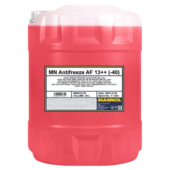 Náplň do chladiče a ostřikovače Mannol Antifreeze AF13++ (-40 °C) 4015 High Performance - 20l (Vysoce kvalitní nemrznoucí kapalina na bázi minerálních inhibitorů)