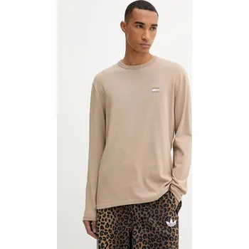 Pánské oblečení Bavlněné tričko s dlouhým rukávem Tommy Jeans DM0DM21974 hnědá 84X, vel. M