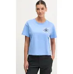 Tričko Fjallraven Fjällblomster F14600213 modrá 55X, vel. M