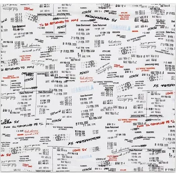 Šátek MM6 Maison Margiela malý šátek bavlněný SH0TF0002.M35804.001S bílá 00X, vel. ONE SIZE