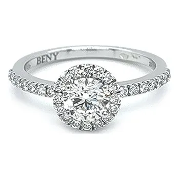 Prsten Zlatý Zásnubní Prsten s Diamanty B200140