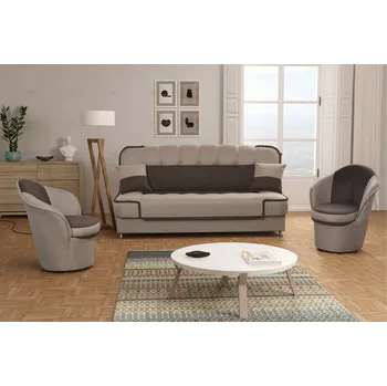 Sedací souprava Sedací souprava PALOMINO béžová / hnědá