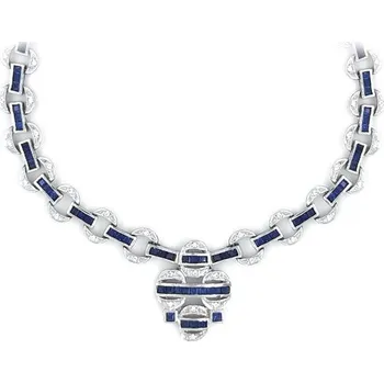 Náhrdelník Náhrdelník z bílého zlata se Swarovski krystaly 7040118