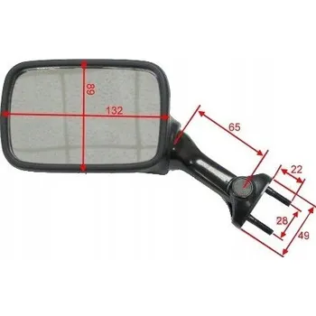 Zrcátko pro motocykl Zrcátko JMP pro Kawasaki ER 500 D Twister, GPZ 500 S, ZX-6R 600 F Ninja, ZX