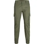 Jack&Jones pánské elegantní kalhoty zelené, velikost 33/34