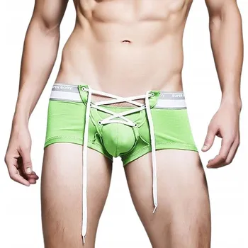 Pánské bavlněné boxerky se šňůrkou - L