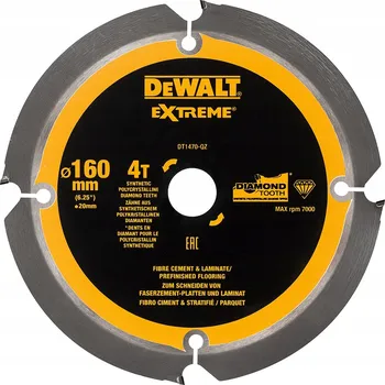 Pilový kotouč Řezný kotouč DEWALT Extreme DT1470-QZ 160 mm