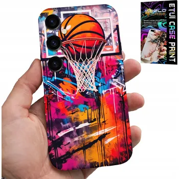 Pouzdro na mobilní telefon POUZDRO PRO SAMSUNG GALAXY A55 5G - BASKETBAL NBA POULIČNÍ GRAFFITI KOŠ FANOUŠEK