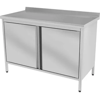 Dílenský stůl Nerezový stůl se skříňkou 140x70x85cm