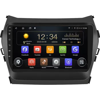 Autorádio T75-UN08M/A7162 Isudar 2DIN autorádio T75-IEV96 Android, Hyundai Santa Fe ix45