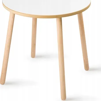 Konferenční stolek Dětský stolek kulatý bílý