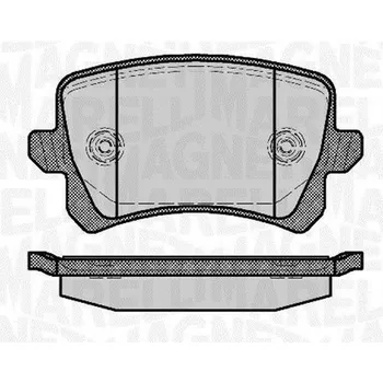 Auto-moto Sada brzdových destiček, kotoučová brzda MAGNETI MARELLI 363916060658