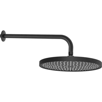 Sprchová hlavice kielle Nefia - Hlavová sprcha 300, sprchové rameno 350 mm, matná černá 20127SE4