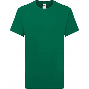 Chlapecké tričko Dětské tričko Iconic Ringspun Fruit of the Loom College Green 3-4 roky