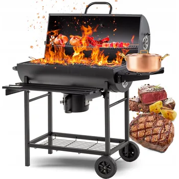 Zahradní gril Gril na dřevěné uhlí EUROHIT Garden 70 x 66 cm