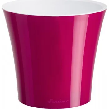Obal na květináč Obal na květník ARTE samozavlažovací plast lesklý d20cm 3,5l, tm. růžový