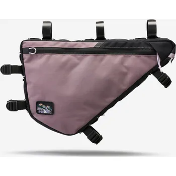 brašna na kolo ROCKRIDER Rámová brašna na bikepacking Full Frame 5 litrů ADVT 500 FIALOVÁ|KAŠTANOVÁ