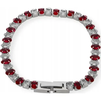 Šperk Dámský náramek z chirurgické oceli s krystalky CKR702