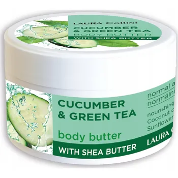 Laura Collini Tělové máslo Okurka a Zelený čaj, 250ml