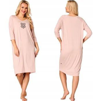 Dámská noční košile Key košile noční dámská 3/4 rukáv za koleno velikost M