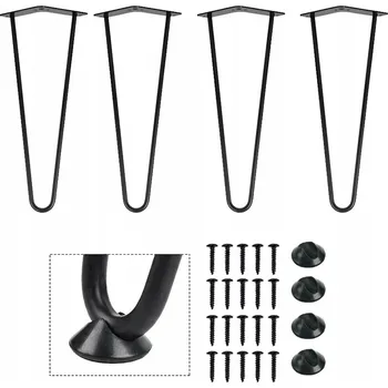 4x NOHA KE STOLU NOHY NÁBYTKOVÉ NOHY STOLOVÉ V40CM