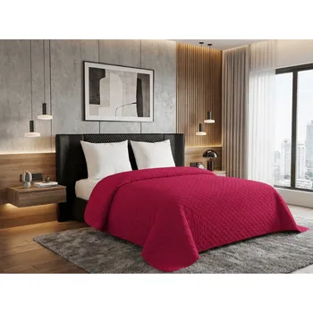 Přehoz na lůžko Sametový přehoz na postel ASTRALIA, tmavě růžový Rozměr: 200 x 220 cm