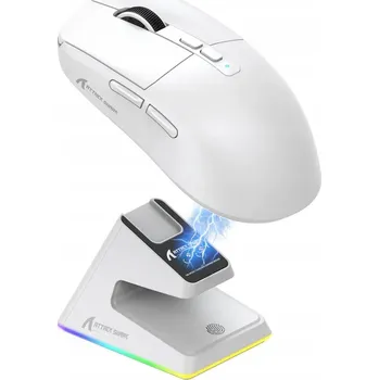 Myš Attack Shark X6 czarna bezdrátová myš s dokovací stanicí Pixart 3395 49g