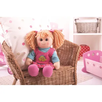 Panenka Bigjigs Toys hadrová Panenka 38 cm