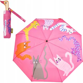 Deštník Original Duckhead automatický skládací deštník s pouzdrem, růžový