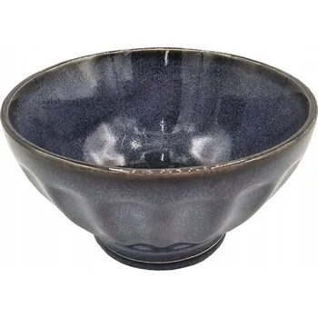 Miseczka miska ceramiczna 400 ml tmavě modrá, ručně malovaná