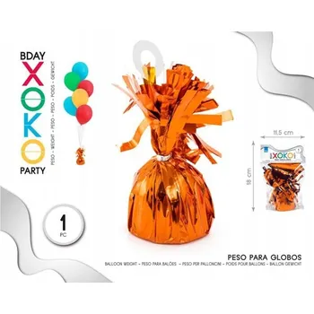 Balónek Závaží na balónky oranžové - party dekorace